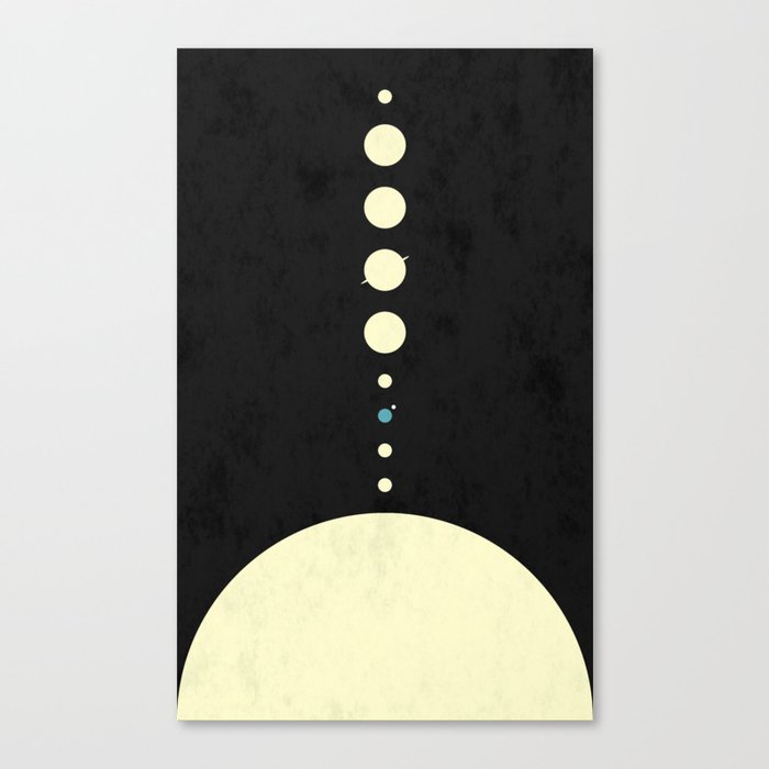 HOME IN THE SOLAR SYSTEM Canvas Print
