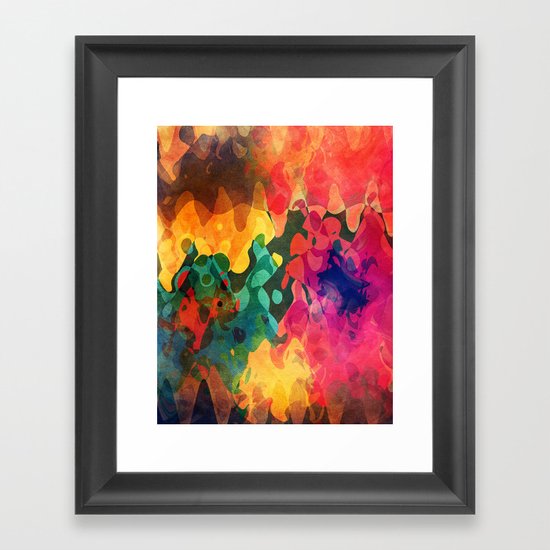 Color y psicodelia Framed Art Print