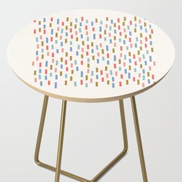 Abstract Rainbow Sprinkles Side Table