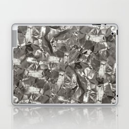 Luxurious Glam Trendy Wrapped Silver Foil Laptop Skin