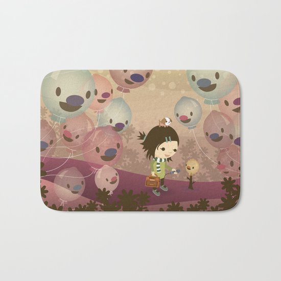 Balloon Tree Song Bath Mat