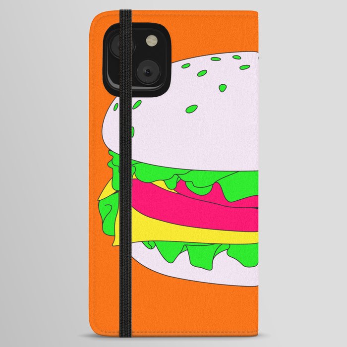 Optimisme optillen Ijsbeer Modern Neon Burger iPhone Wallet Case by Urban Nomad | Society6