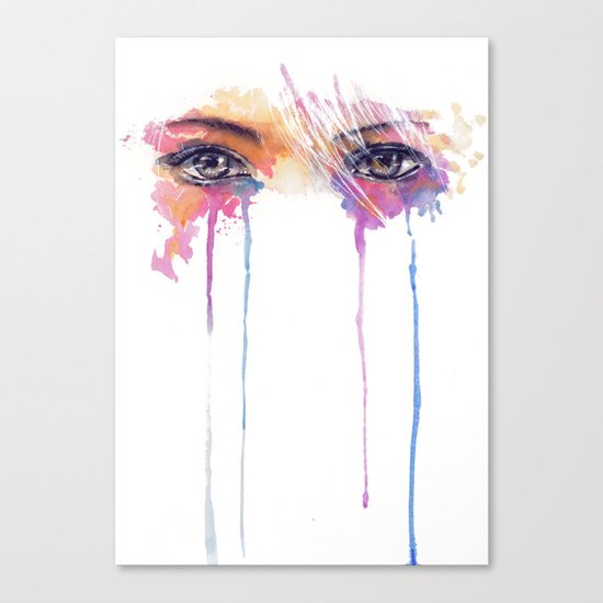 Rainbow Tears Canvas Print