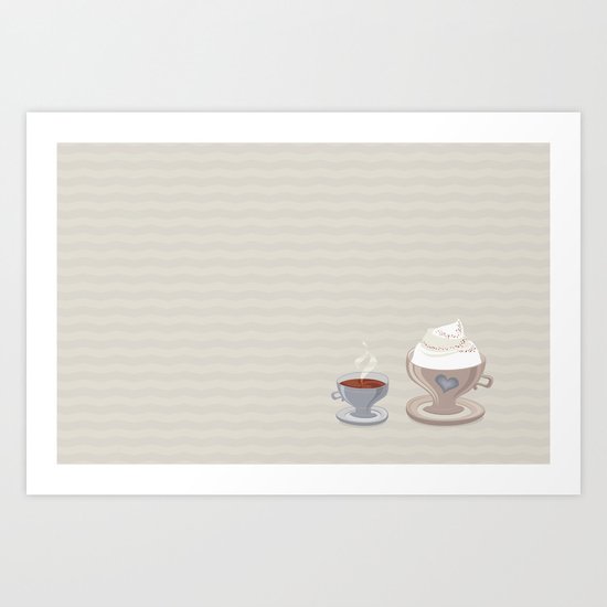 Coffee for Two Art Print