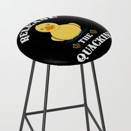 Release the Quackin - Funny Yellow Rubber Duck Bar Stool