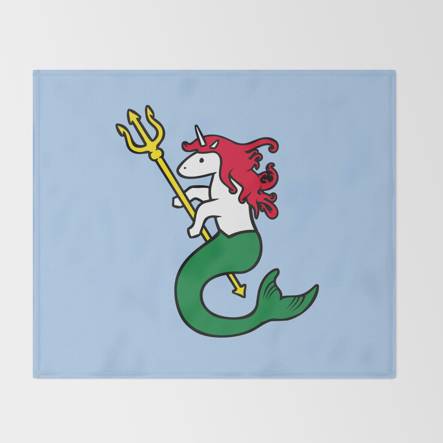 Mermicorn Unicorn Mermaid Throw Blanket By Jezkemp Society6
