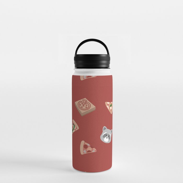 Raccons and pizzas Water Bottle