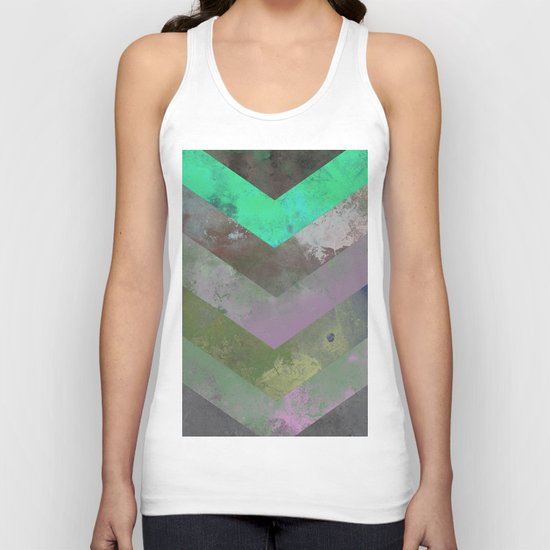Look Down (Abstract, pastel, geometric artwork) Unisex Tank Top