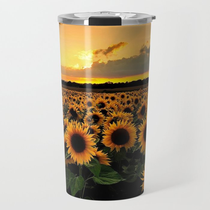 Sunflower field Travel Mug