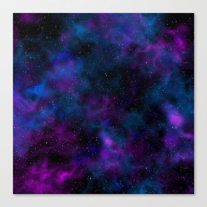 Space beautiful galaxy starry night image Canvas Print