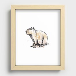 Capybara Recessed Framed Print