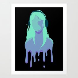 Music is Good for the Soul! (blue) Art Print
