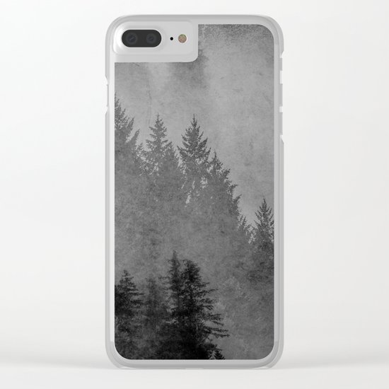Charcoal Forest Clear iPhone Case