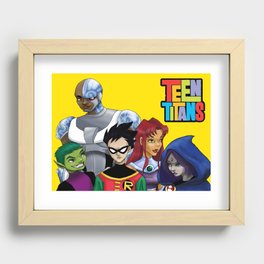 Teen Titans Recessed Framed Print