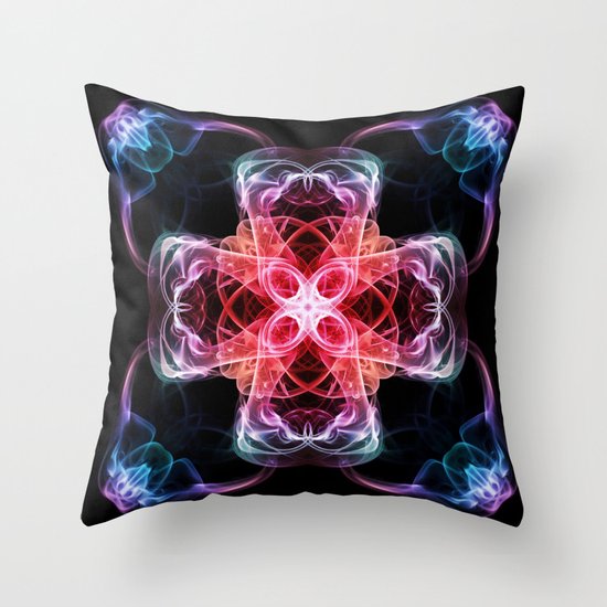 Smoke Art 77 Throw Pillow