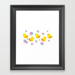 Rubber Duckies Framed Art Print