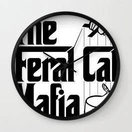 The Feral Cat Mafia Wall Clock