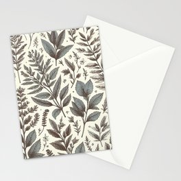 Herbarium - vintage botanical art 3 Stationery Cards