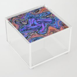 Abstract Color Spots Acrylic Box