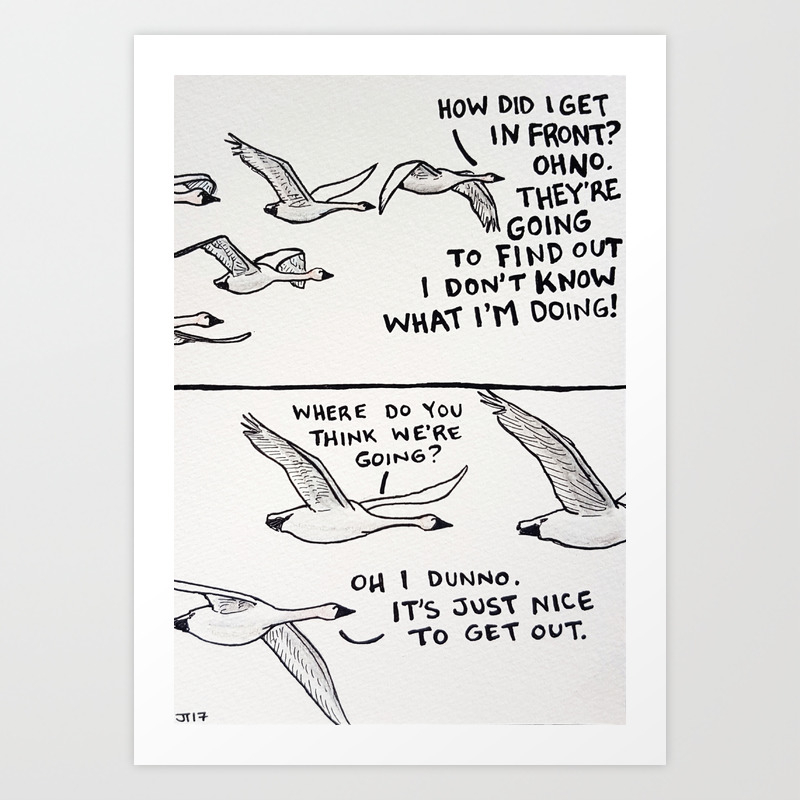 Bird No 53 Imposter Syndrome Art Print By Jessicaraygun Society6