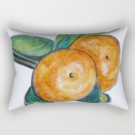 Two Oranges Rectangular Pillow