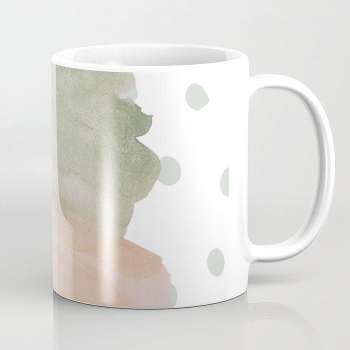 Watercolor Dots and Paint Stroke Phone Wallpaper Coffee Mug