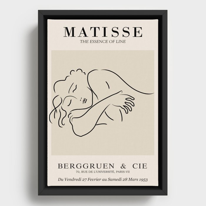 Henri Matisse - Essence of Line - The Sleeping Woman Framed Canvas