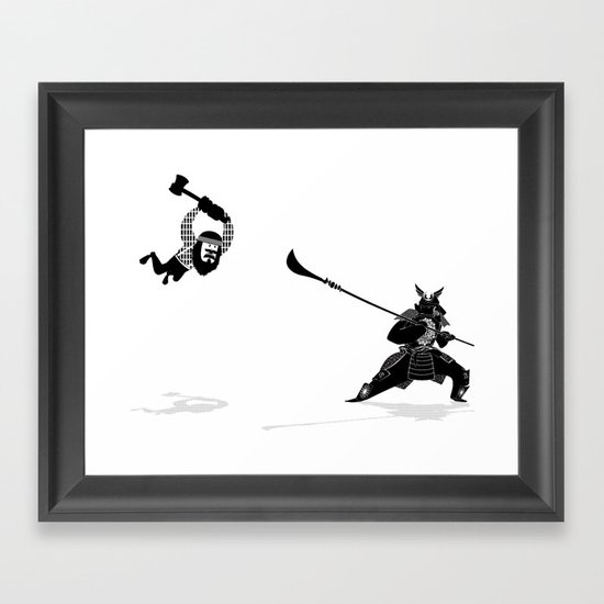 PDX vs TYO Framed Art Print