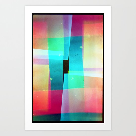 constructs #1 (35mm multiple exposure) Art Print