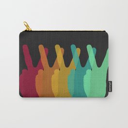 Peace Carry-All Pouch | 70Scolorpalette, Peace, Peacesign, Peaceandlove, Rainbow, Unity, Equality, Feminism, Rad, Graphicdesign 