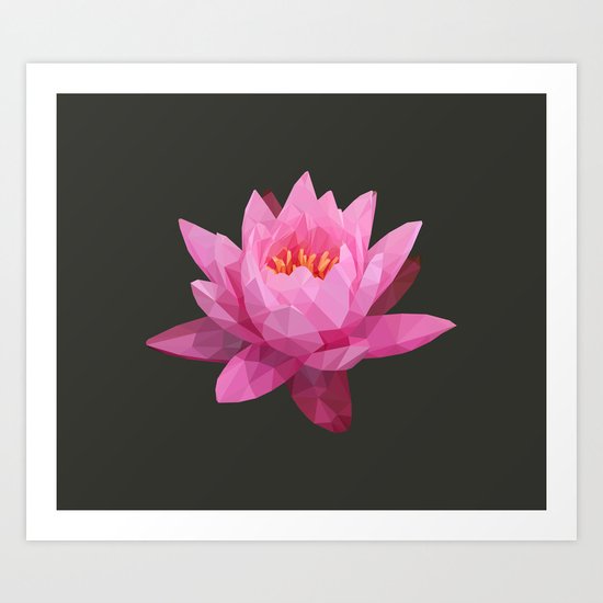 Pink Lotus Flower Art Print