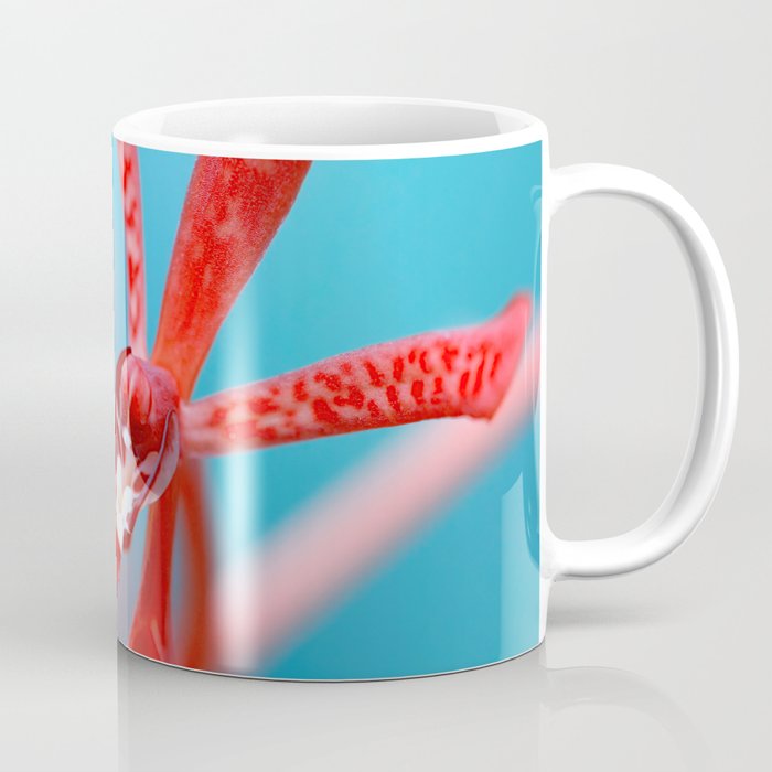 Orchid In Varitone Red And Blue  Coffee Mug