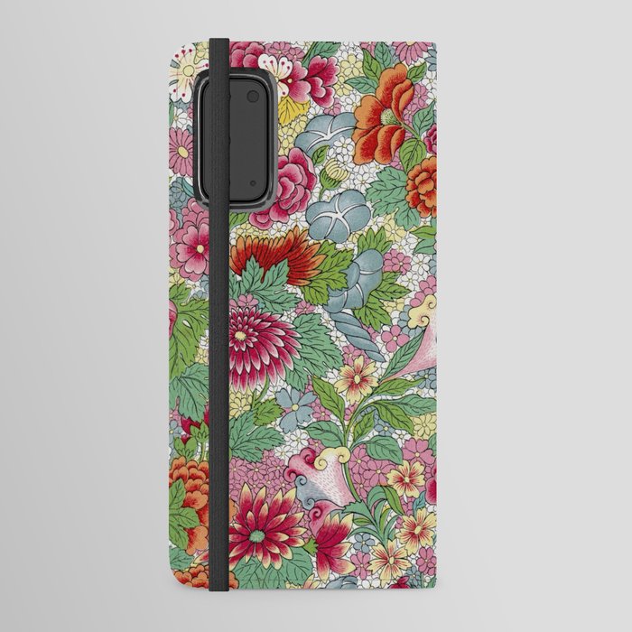 Chinese Floral Pattern Android Wallet Case