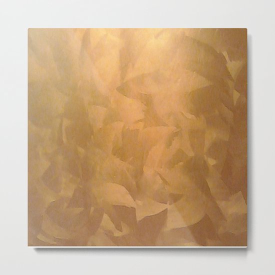 Brushed Copper Metallic - Beautiful - Rustic Glam - Fancy Faux Finishes - Unique Metal Print