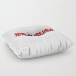Cute Expression Design "#ILOVEUSA". Buy Now Floor Pillow