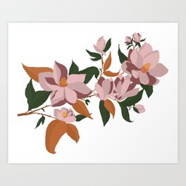 Beautiful Modern Magnolia Art Print