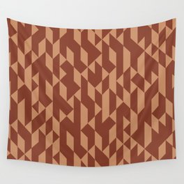 Abstract Geometric Pattern Terracotta Wall Tapestry