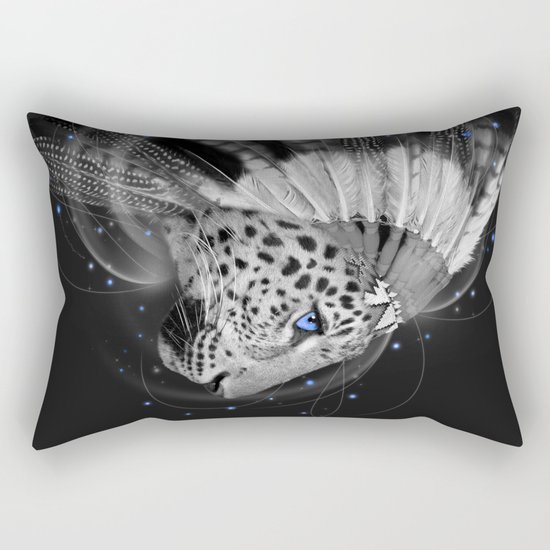 Don't Define the World (Chief of Dreams: Amur Leopard) Rectangular Pillow