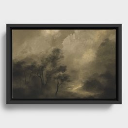 Moody Woods Framed Canvas