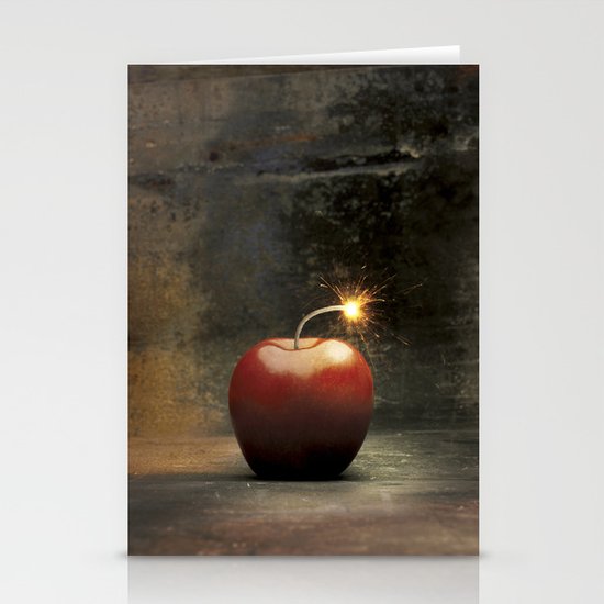 Apple bomb Stationery Cards