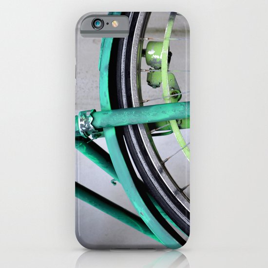 Green bike iPhone & iPod Case