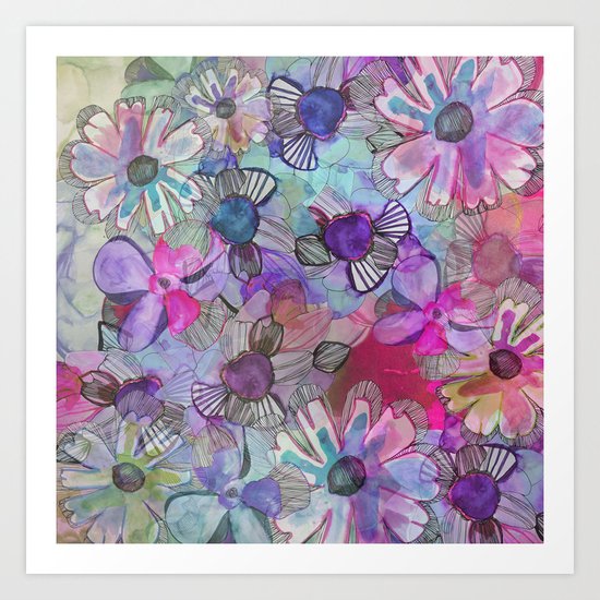 Flower Garden Art Print