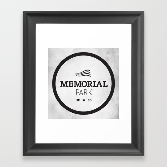 Memorial Park Framed Art Print