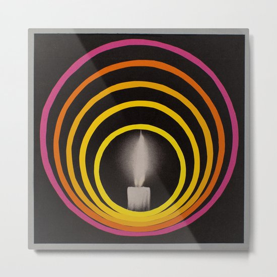 Candle Metal Print