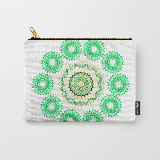 Anahata Flower Mandala Carry-All Pouch