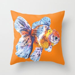 Colorful Goldfish  Throw Pillow