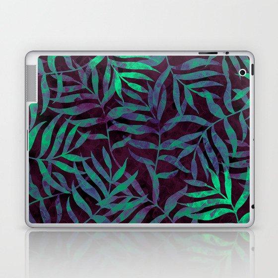 Watercolor Tropical Palm Leaves VII Laptop & iPad Skin