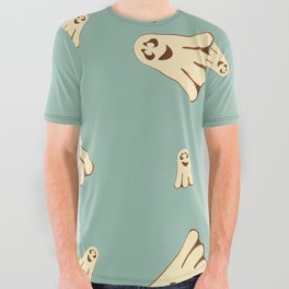 Ghost Seamless Pattern 01 All Over Graphic Tee