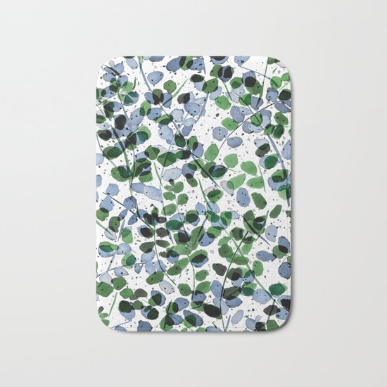 Synergy Blue and Green Bath Mat
