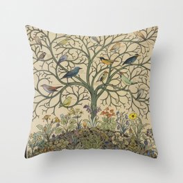 Birds of Many Climes by C.F.A Voysey Throw Pillow